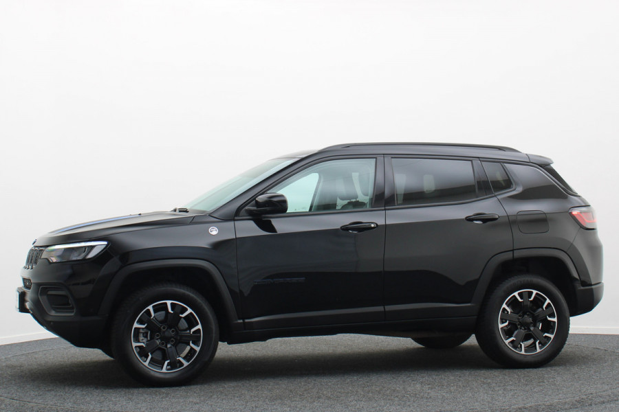 Jeep Compass 4xe 240 Plug-in Hybrid Electric Trailhawk Leder/Stof, Camera, ACC, Apple Carplay, Virtual Cockpit, PDC, 17''
