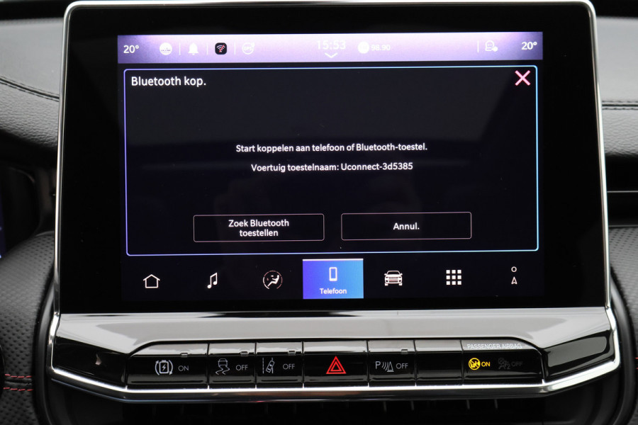 Jeep Compass 4xe 240 Plug-in Hybrid Electric Trailhawk Leder/Stof, Camera, ACC, Apple Carplay, Virtual Cockpit, PDC, 17''