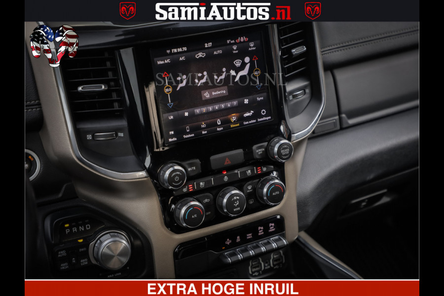 Dodge Ram 1500 HULK | 5.7 V8 | STRIPING | LUCHT VERING | LARAMIE SPORT BLACK ON BLACK | MEGA DIK | CREW CAB DUBBELE CABINE | 5 PERSOONS | DC | DIKKE WILEN | WIDE BODY |