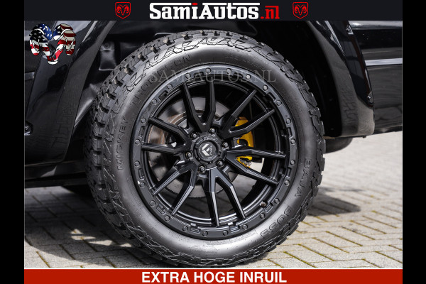 Dodge Ram 1500 HULK | 5.7 V8 | STRIPING | LUCHT VERING | LARAMIE SPORT BLACK ON BLACK | MEGA DIK | CREW CAB DUBBELE CABINE | 5 PERSOONS | DC | DIKKE WILEN | WIDE BODY |