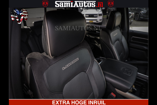 Dodge Ram 1500 HULK | 5.7 V8 | STRIPING | LUCHT VERING | LARAMIE SPORT BLACK ON BLACK | MEGA DIK | CREW CAB DUBBELE CABINE | 5 PERSOONS | DC | DIKKE WILEN | WIDE BODY |