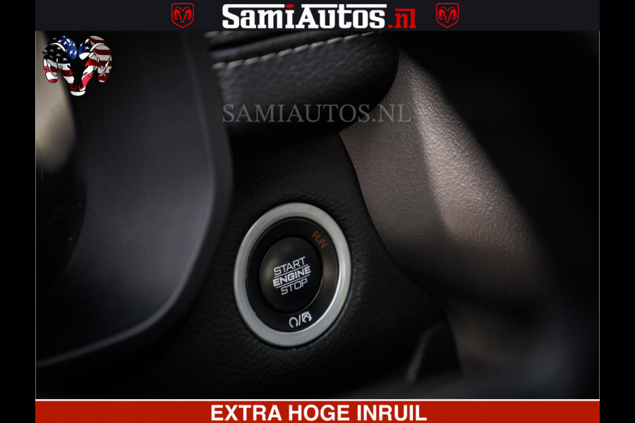 Dodge Ram 1500 HULK | 5.7 V8 | STRIPING | LUCHT VERING | LARAMIE SPORT BLACK ON BLACK | MEGA DIK | CREW CAB DUBBELE CABINE | 5 PERSOONS | DC | DIKKE WILEN | WIDE BODY |