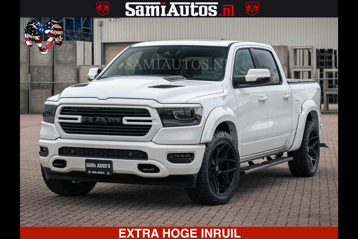 Dodge Ram V8 5.7 402PK | LARAMIE SPORT | Krachtige Hemi | Panorama Dak | 12' Scherm | LPG | Comfortabele Dubbele Cabine met Royale 5 Zitplaatsen | NIEUW EN BPM vrij | Nu Leverbaar uit Voorraad | Nr 2529 - 1277 |