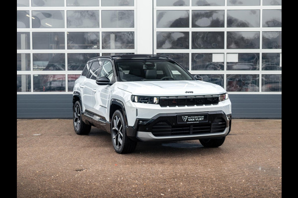 Jeep Compass First Edition 74 kWh | Uit voorraad leverbaar !| Adapt. Cruise | Camera | Carplay | 20" | Elektr. A-Klep | Navi | Winter Pack | Schuif/Kanteldak | Premium Pack | Conv. Pack | Warmtepomp