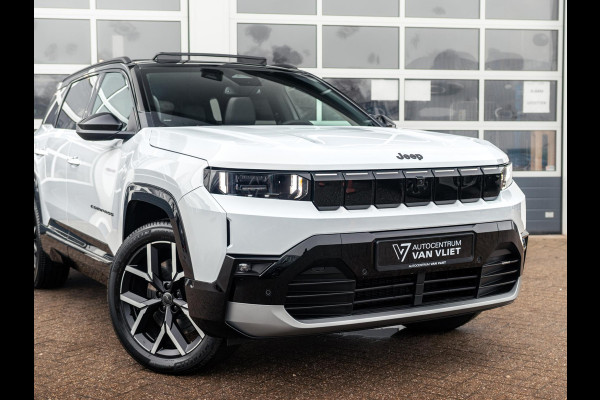Jeep Compass First Edition 74 kWh | Uit voorraad leverbaar !| Adapt. Cruise | Camera | Carplay | 20" | Elektr. A-Klep | Navi | Winter Pack | Schuif/Kanteldak | Premium Pack | Conv. Pack | Warmtepomp