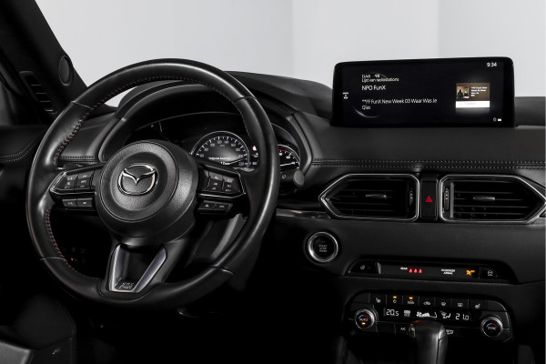 Mazda CX-5 2.0 SkyActiv-G 165 Homura | Bose | Adapt. Cruise | Stoel-+Stuurverw. | PDC | 360 Camera | NAV + APP. Connect | ECC | DAB | LM 19" |