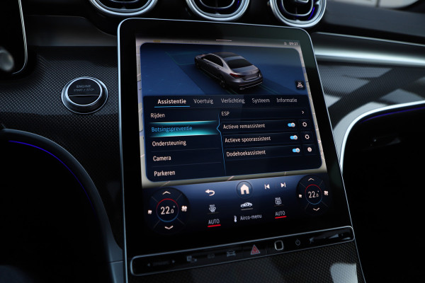 Mercedes-Benz C-Klasse 300e AMG | 313PK | Head-up | Keyless-go | Pano | Sfeerverlichting | Memory | Digital-light | Standkachel | 2022.