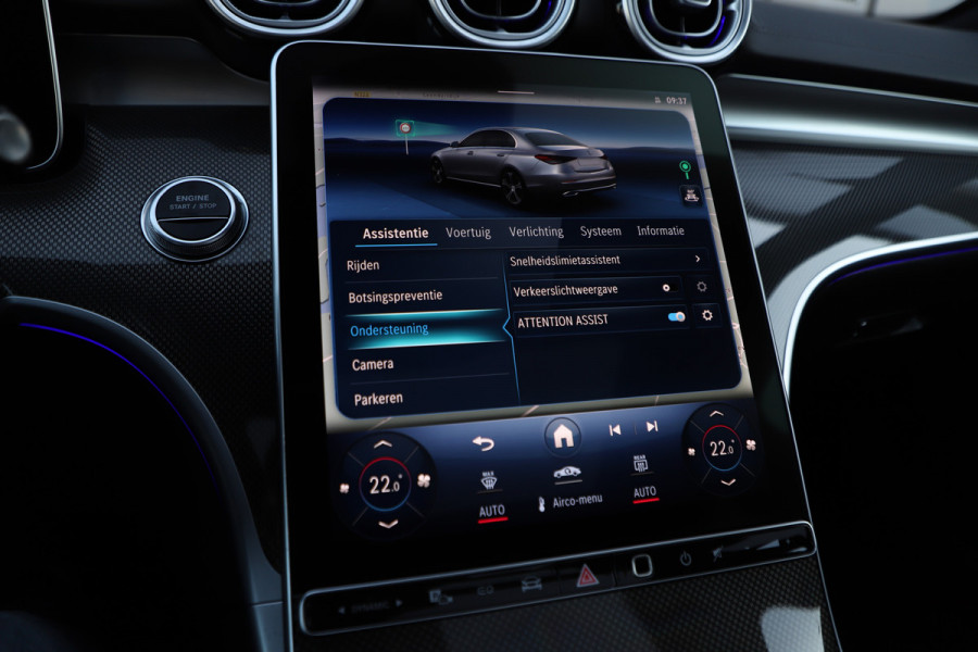 Mercedes-Benz C-Klasse 300e AMG | 313PK | Head-up | Keyless-go | Pano | Sfeerverlichting | Memory | Digital-light | Standkachel | 2022.