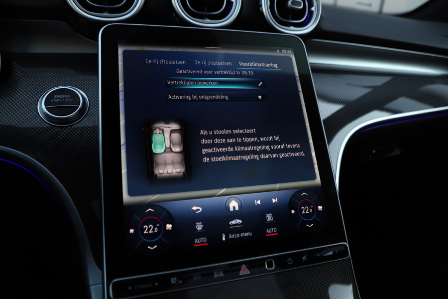 Mercedes-Benz C-Klasse 300e AMG | 313PK | Head-up | Keyless-go | Pano | Sfeerverlichting | Memory | Digital-light | Standkachel | 2022.