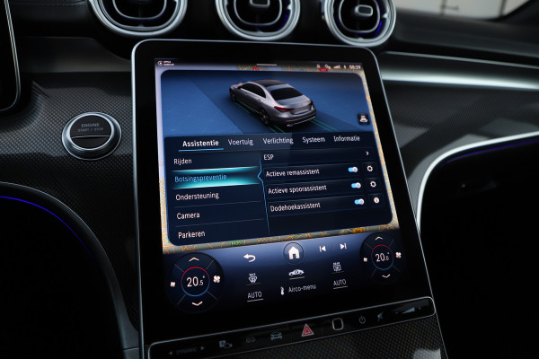 Mercedes-Benz C-Klasse 300e AMG | 313PK | Head-up | Keyless-go | Pano | Sfeerverlichting | Digital-light | Leder | Memory | Stoelverw. | 2022.