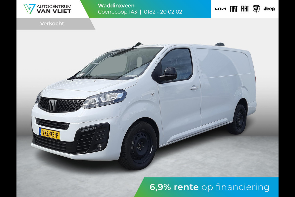 Fiat Scudo 2.0 Diesel 145pk L3 | Airco | Cruise | 2-Zitplaatsen | Trekhaak | Uit voorraad leverbaar