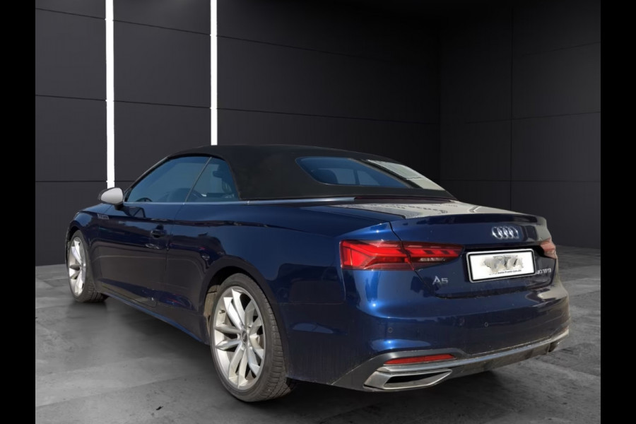 Audi A5 Cabriolet 40 TFSI S-Tronic ** LED, VIRTUAL, LEDER, MASSAGE, NEKVERW, ALARM, , 19-inch LMV ** UNFALLFREI - VOL. AUDI ONDERH. ** ** INFORMEER OOK NAAR ONZE AANTREKKELIJKE FINANCIAL-LEASE TARIEVEN **