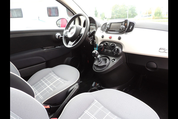Fiat 500 TwinAir Turbo Lounge 81PK | 16" velgen | Navigatie | Cruise Controle | Parkeersensoren