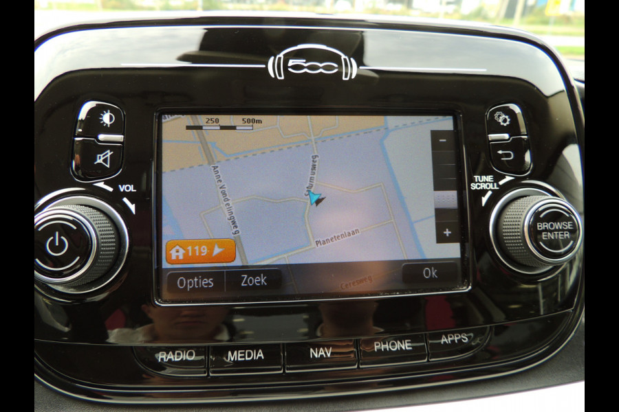 Fiat 500 TwinAir Turbo Lounge 81PK | 16" velgen | Navigatie | Cruise Controle | Parkeersensoren