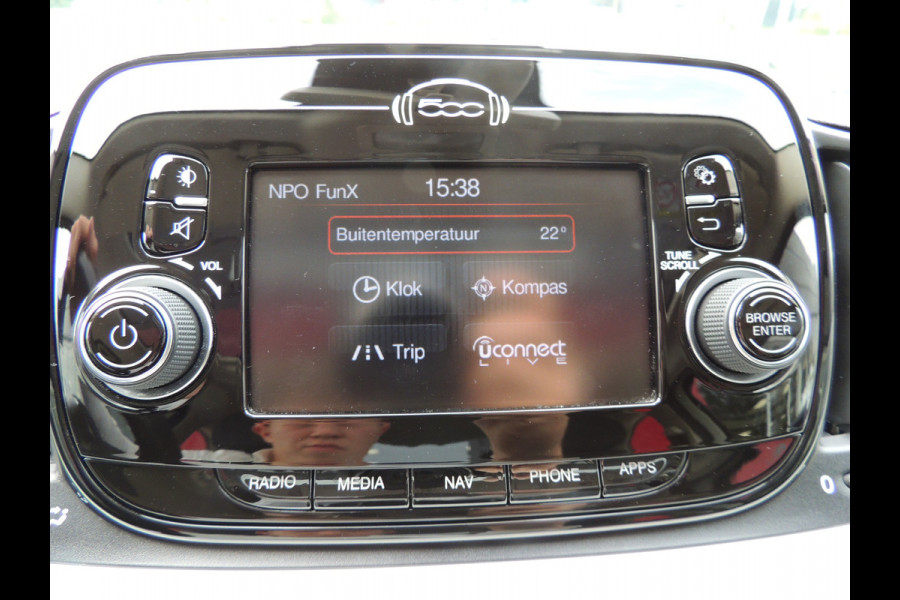 Fiat 500 TwinAir Turbo Lounge 81PK | 16" velgen | Navigatie | Cruise Controle | Parkeersensoren