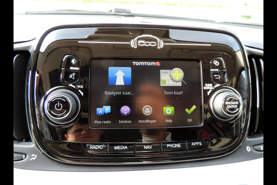 Fiat 500 TwinAir Turbo Lounge 81PK | 16" velgen | Navigatie | Cruise Controle | Parkeersensoren