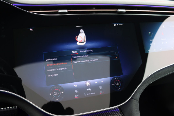 Mercedes-Benz EQE SUV AMG 43 4MATIC Premium 91 kWh | Hyperscreen | Luchtvering | Achterasbesturing | Distronic+ | Carbon | Burmester | Trekhaak | Warmtepomp | Verwarmd Stuurwiel | HUD | Panoramadak |