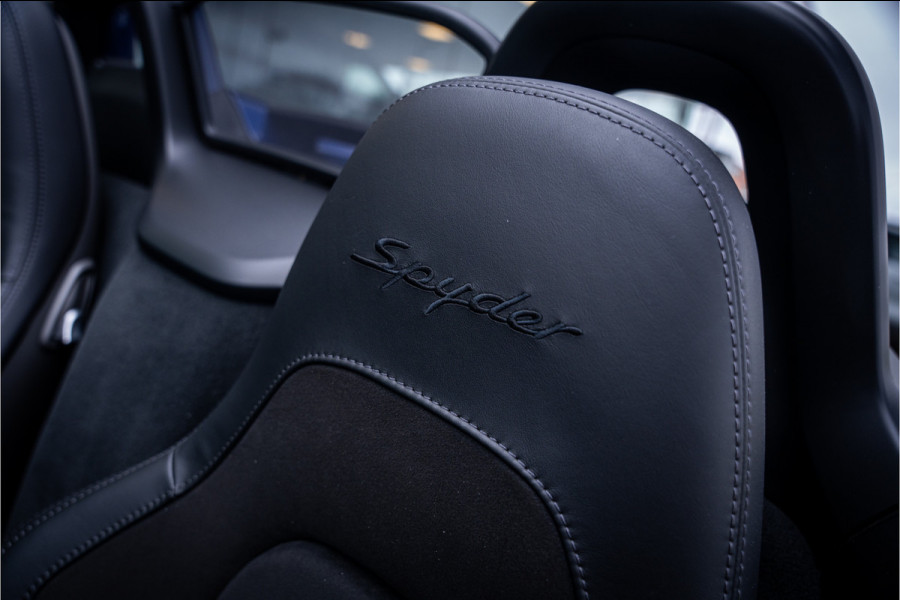 Porsche 718 Spyder 4.0 (420pk) ** PCCB Ceramic ** PDLS+ ** AppleCarplay ** PVTS ** Sport Chrono Sportstoelen Plus ** PTV ** Sportuitlaat