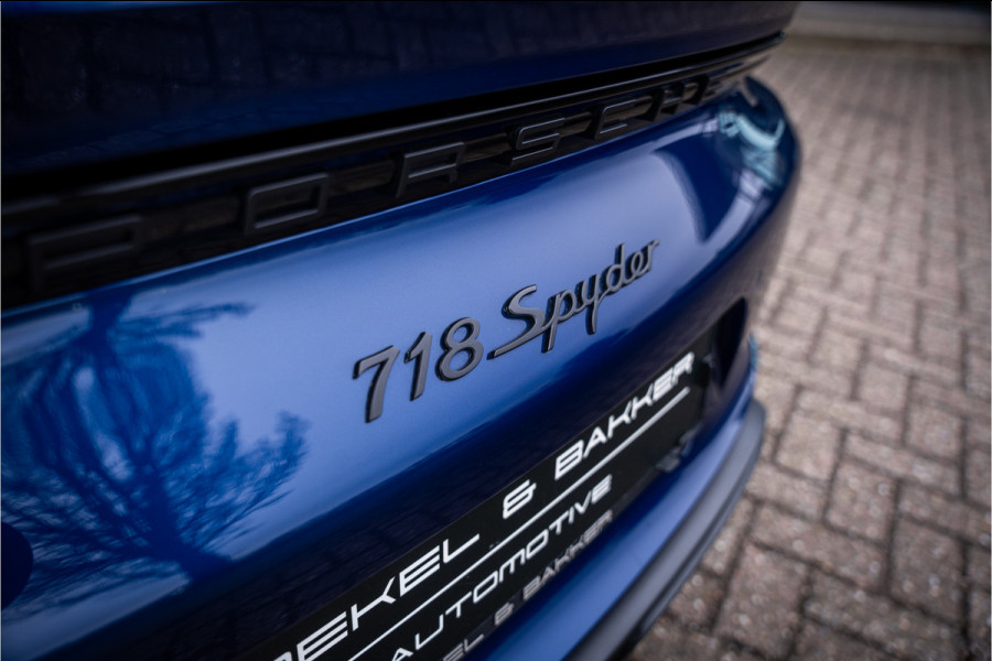 Porsche 718 Spyder 4.0 (420pk) ** PCCB Ceramic ** PDLS+ ** AppleCarplay ** PVTS ** Sport Chrono Sportstoelen Plus ** PTV ** Sportuitlaat