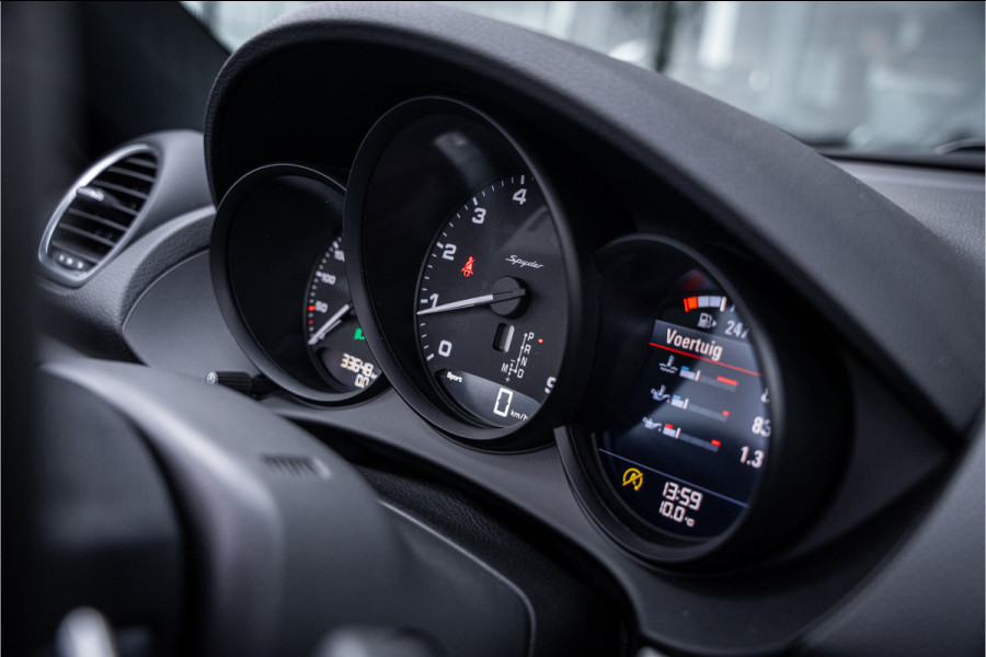 Porsche 718 Spyder 4.0 (420pk) ** PCCB Ceramic ** PDLS+ ** AppleCarplay ** PVTS ** Sport Chrono Sportstoelen Plus ** PTV ** Sportuitlaat