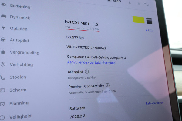 Tesla Model 3 Performance AWD 75 kWh Full Black! Track Modus, Stoelverwarming