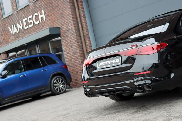 Mercedes-Benz E-Klasse AMG 53 4MATIC+ Premium | 612pk | Hyperscreen | Achterasbesturing | Distronic+ | Burmester | HUD | Digital Light | Stoelventilatie | Surround Camera | Keyless Go | Soft-Close |
