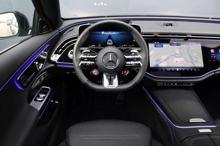 Mercedes-Benz E-Klasse AMG 53 4MATIC+ Premium | 612pk | Hyperscreen | Achterasbesturing | Distronic+ | Burmester | HUD | Digital Light | Stoelventilatie | Surround Camera | Keyless Go | Soft-Close |