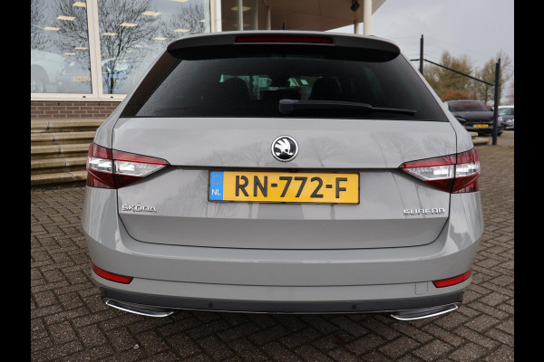 Škoda Superb Combi 1.4 TSI ACT 150 PK SPORTLINE DSG AUT. *STEEL GREY* + WEGKL. TREKHAAK | PANORAMA | 19 INCH | CANTON | ADAPTIVE CRUISE | ALCANTARA