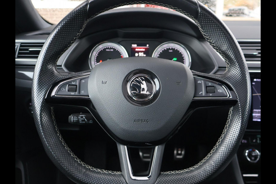 Škoda Superb Combi 1.4 TSI ACT 150 PK SPORTLINE DSG AUT. *STEEL GREY* + WEGKL. TREKHAAK | PANORAMA | 19 INCH | CANTON | ADAPTIVE CRUISE | ALCANTARA