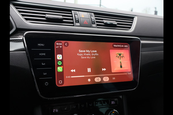 Škoda Superb Combi 1.4 TSI ACT 150 PK SPORTLINE DSG AUT. *STEEL GREY* + WEGKL. TREKHAAK | PANORAMA | 19 INCH | CANTON | ADAPTIVE CRUISE | ALCANTARA