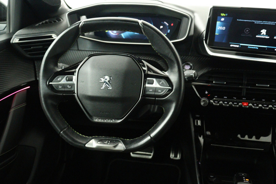 Peugeot e-208 EV GT 350 50 kWh (SFEERVERLICHTING, STOELVERWARMING, CAMERA, CRUISE ADAPTIEF, PARKEERSENSOREN)