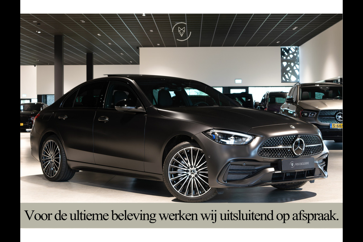 Mercedes-Benz C-Klasse 300 e AMG Magno|Nappa|Night|Rij-assistentie Plus|Keyless-Go|Stoelkoeling|Pano|360°|Burmester|19''
