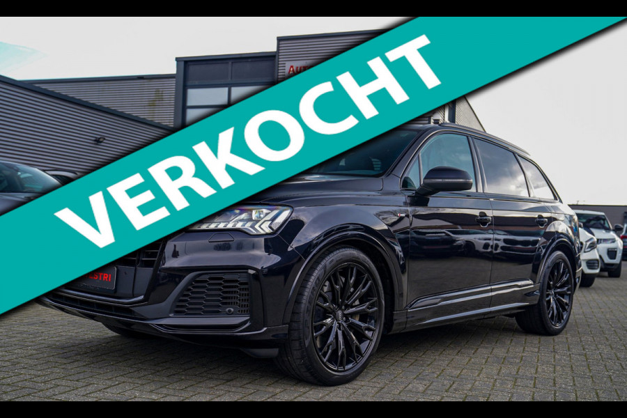 Audi Q7 55 TFSI e quattro Pro Line S | SOH 98,2% | Dubbel S-line | Elektrisch trekhaak | Luchtvering | Camera | Audi Pre Sense