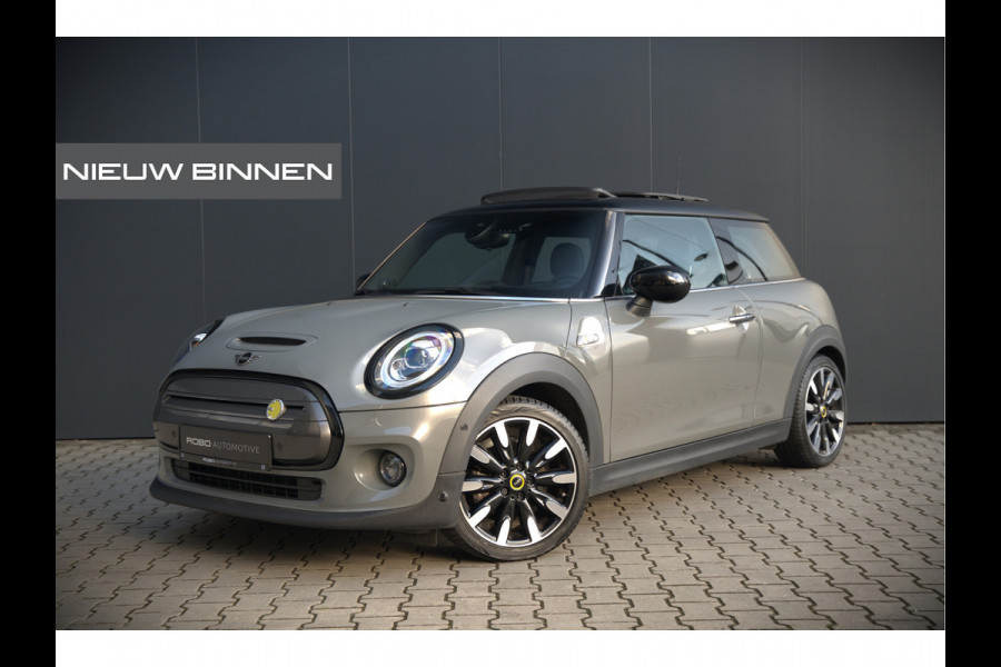 MINI Mini Electric Yours 33 kWh | Panoramadak | Harman Kardon | Head-Up Display | Union Jack | Black Pack | BTW | Stoelverwarming | Keyless | Apple Carplay | Navigatie | Camera | Parkeersensoren | Warmtepomp | Leer | Cruise