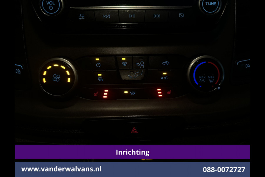 Ford Transit Custom 2.0 TDCI L1H1 Inrichting Euro6 Airco | Camera | LED | Cruisecontrol | Stoelverwarming | 2500kg Trekhaak Verwarmde voorruit, Parkeersensoren, Bijrijdersbank