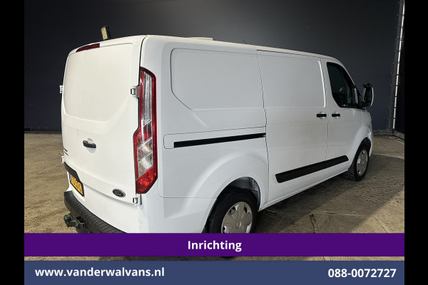 Ford Transit Custom 2.0 TDCI L1H1 Inrichting Euro6 Airco | Camera | LED | Cruisecontrol | Stoelverwarming | 2500kg Trekhaak Verwarmde voorruit, Parkeersensoren, Bijrijdersbank