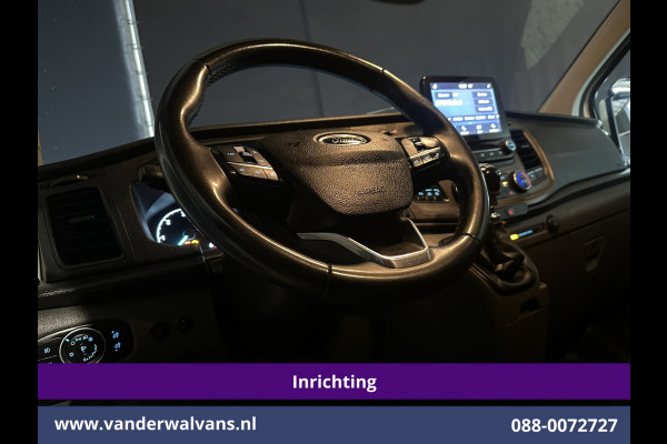 Ford Transit Custom 2.0 TDCI L1H1 Inrichting Euro6 Airco | Camera | LED | Cruisecontrol | Stoelverwarming | 2500kg Trekhaak Verwarmde voorruit, Parkeersensoren, Bijrijdersbank