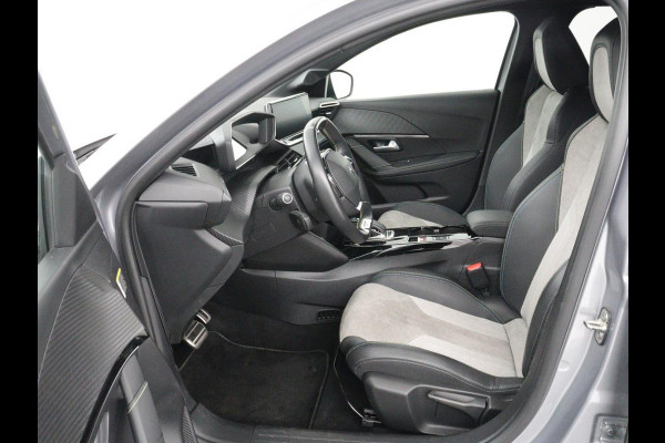 Peugeot e-208 EV GT 350 50 kWh | 27.200km NAP | SOH 93% | Stoelverwarming | Leder/Alcantara | Camera | Adaptive cruise | Carplay | Full LED | Navigatie | Climate control