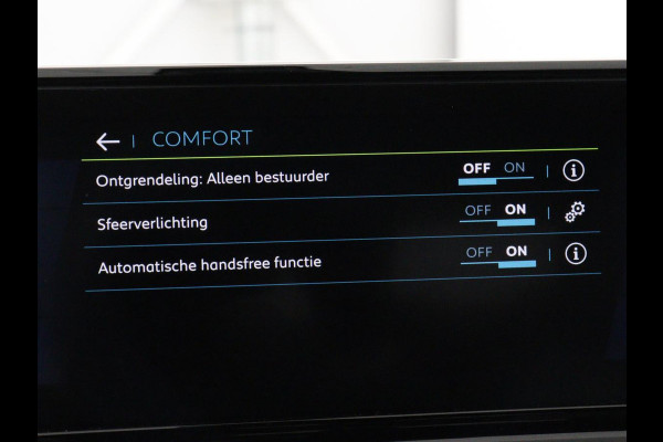 Peugeot e-208 EV GT 350 50 kWh | 27.200km NAP | SOH 93% | Stoelverwarming | Leder/Alcantara | Camera | Adaptive cruise | Carplay | Full LED | Navigatie | Climate control