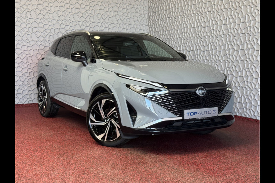 Nissan QASHQAI 1.3 MHEV 160PK TEKNA PLUS BOSE TWO TONE 20''LMV LEER ALCANTARA PANO MASSAGE BOSE STOEL/STUUR/RUIT VERW MATRIX.LED ELEK.KLEP HEAD 2026 ✅Top Auto's Wijchen , 30 Jaar Specialist in Nissan  : Alle Type's : Tekna / Plus / N-Design / N-Connecta / Limited Edition / Premium / Executive /  , Zowel PHEV / HEV / MHEV / TURBO / HYBRID