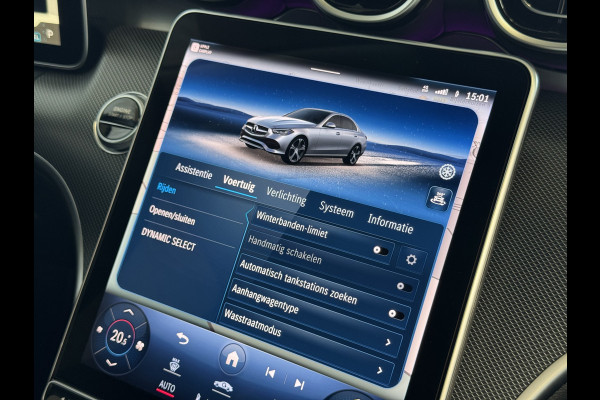 Mercedes-Benz C-Klasse 300e 313PK PHEV 12/2024 AVANTGARDE TREKHAAK HALF LEER CAMERA ELEK/STOEL/VERWARMD 12/2024 PHEV PLUG IN HYBRIDE phev