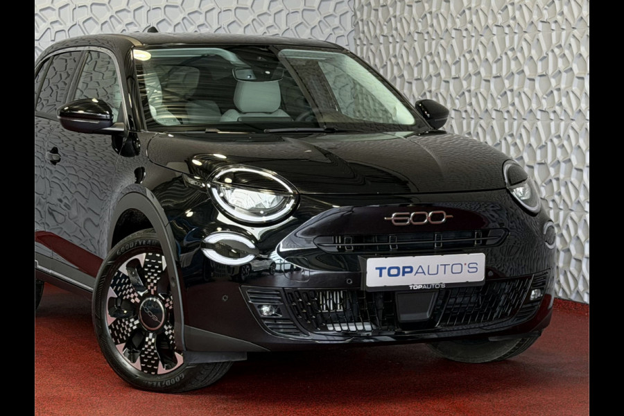 Fiat 600 1.2 HYBRID LA PRIMA CAMERA CARPLAY ADAP.CRUISE STOELVERW. ELEK.KLEP LEER MASSAGE ELEK.STOEL 18''LMV ✅ Top Auto Fiat Wijchen , 30 Jaar ervaring in Fiat , Wij leveren de : Icon / La Prima / Pop / Sport . Urban / Benzine / Hybrid . Met Fabrieksgarantie ✅