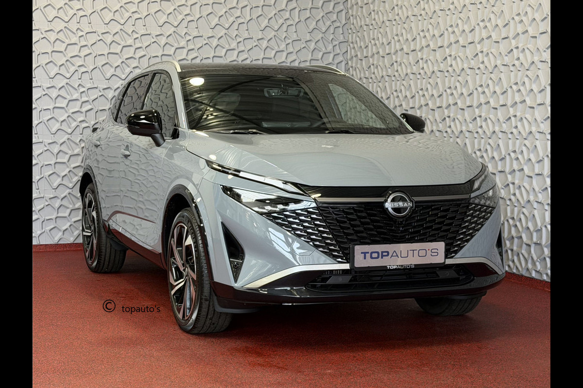 Nissan QASHQAI 1.3 MHEV 160PK 1800KG TREKGEWICHT TEKNA PLUS BOSE 20''LMV LEER ALCANTARA PANO MASSAGE BOSE STOEL/STUUR/RUIT VERW MATRIX.LED ELEK 2026 K ✅Top Auto's Wijchen , 30 Jaar Specialist in Nissan  : Alle Type's : Tekna / Plus / N-Design / N-Connecta / Limited Edition / Premium / Executive /  , Zowel PHEV / HEV / MHEV / TURBO / HYBRID