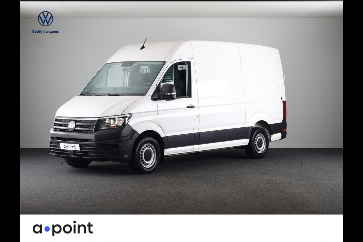 Volkswagen Crafter 35 2.0 TDI L3H2 140 PK | Navigatie via app | Bijrijdersbank | Airco | Side Assist | Inklapbare spiegels | Parkeersensoren voor en achter |
