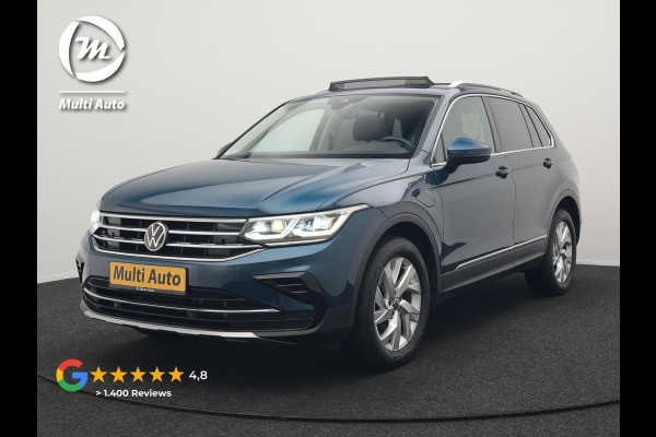 Volkswagen Tiguan 1.4 TSI eHybrid Elegance PHEV 245pk | Panodak | Camera | IQ Light | Adaptive Cruise | Alcantara Sportstoelen Verwarmd | Apple Carplay | Sfeerverlichting | Stuur Verwarmd | Navigatie | Virtual | DAB | Plug In Hybrid
