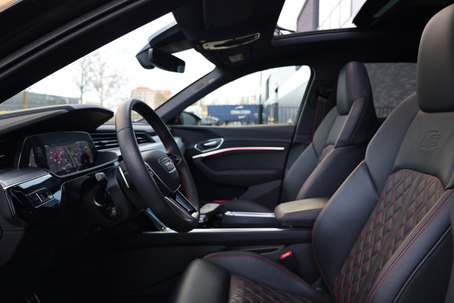 Audi Q8 e-tron S quattro SQ8 115 kWh | BTW | NAP | PANO | B&O | 360 | RS ZETELS | MATRIX | LUCHTVERING | MEMORY | KEYLESS |