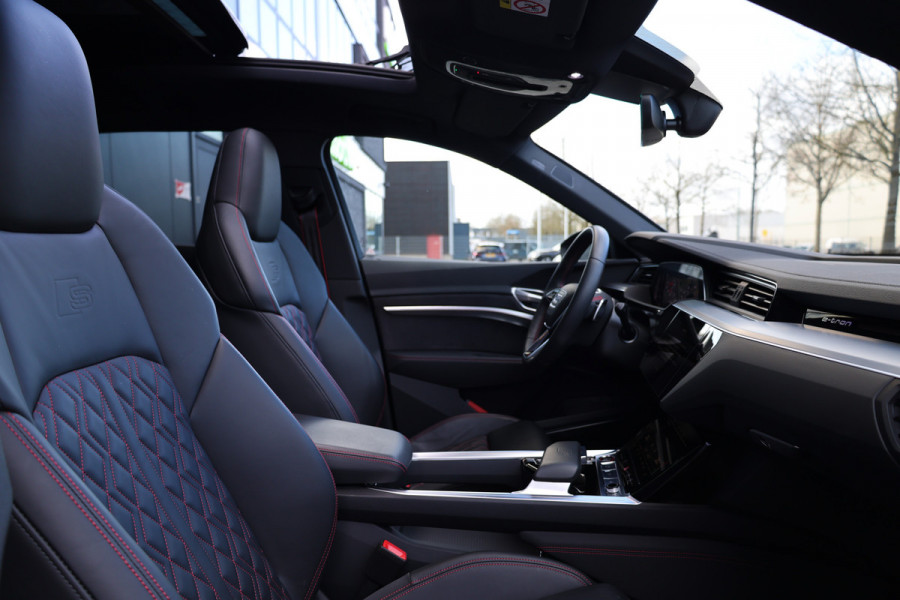 Audi Q8 e-tron S quattro SQ8 115 kWh | BTW | NAP | PANO | B&O | 360 | RS ZETELS | MATRIX | LUCHTVERING | MEMORY | KEYLESS |