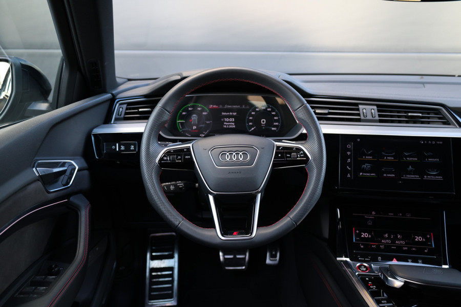 Audi Q8 e-tron S quattro SQ8 115 kWh | BTW | NAP | PANO | B&O | 360 | RS ZETELS | MATRIX | LUCHTVERING | MEMORY | KEYLESS |