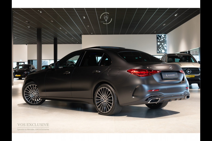 Mercedes-Benz C-Klasse 300 e AMG Magno|Nappa|Night|Rij-assistentie Plus|Keyless-Go|Stoelkoeling|Pano|360°|Burmester|19''