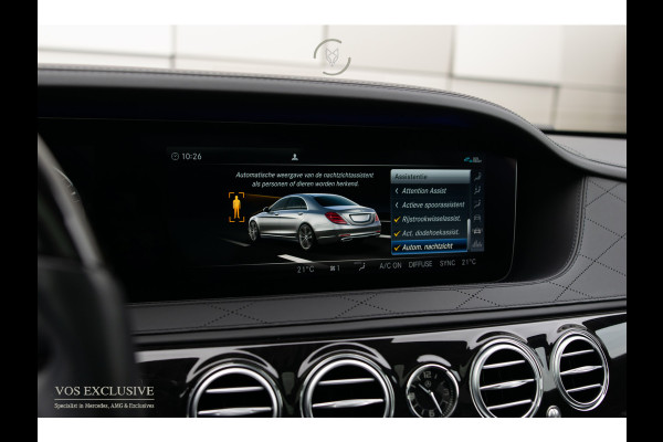 Mercedes-Benz S-Klasse 560 Lang 4-M AMG Exclusive|4*massage/koeling|20"|entertainment|standkachel|HUD|nachtzicht